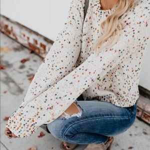 Vici Birthday Cake Remix Speckled Knit Sweater